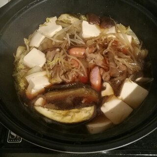 茄子を使った簡単すき焼き